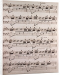 Handwritten sheet music by Anonymous