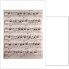 Handwritten sheet music by Anonymous