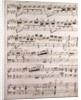 Henri Rosellen, handwritten sheet music by Anonymous