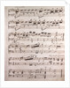 Henri Rosellen, handwritten sheet music by Anonymous