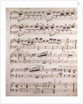 Henri Rosellen, handwritten sheet music by Anonymous
