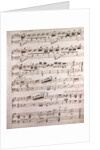 Henri Rosellen, handwritten sheet music by Anonymous