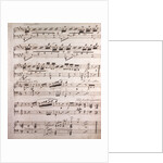 Henri Rosellen, handwritten sheet music by Anonymous