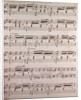 Handwritten sheet music, andantino grazioso ed espressivo by Anonymous