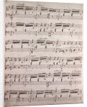 Handwritten sheet music by Anonymous