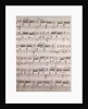 Handwritten sheet music by Anonymous