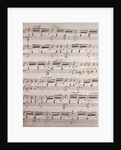 Handwritten sheet music by Anonymous