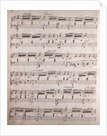 Handwritten sheet music by Anonymous