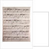 Handwritten sheet music by Anonymous