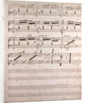 Handwritten sheet music by Anonymous