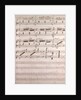 Handwritten sheet music by Anonymous