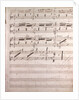 Handwritten sheet music by Anonymous