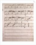 Handwritten sheet music by Anonymous