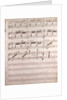 Handwritten sheet music by Anonymous