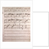 Handwritten sheet music by Anonymous