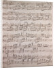 Handwritten sheet music, con passione by Anonymous