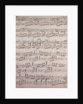 Handwritten sheet music, con passione by Anonymous