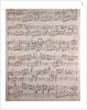Handwritten sheet music, con passione by Anonymous