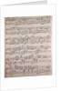 Handwritten sheet music, con passione by Anonymous
