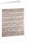 Handwritten sheet music, con passione by Anonymous