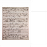 Handwritten sheet music, con passione by Anonymous