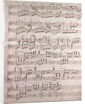 Handwritten sheet music by Anonymous