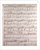 Handwritten sheet music by Anonymous