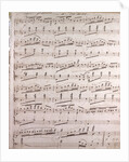 Handwritten sheet music by Anonymous
