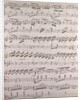 Handwritten sheet music by Anonymous