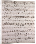 Handwritten sheet music by Anonymous
