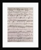 Handwritten sheet music by Anonymous