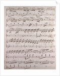 Handwritten sheet music by Anonymous