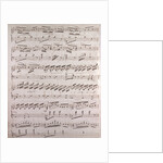 Handwritten sheet music by Anonymous
