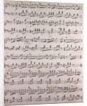 Handwritten sheet music by Anonymous