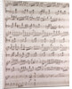 Handwritten sheet music by Anonymous
