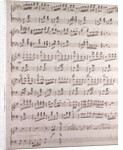 Handwritten sheet music by Anonymous