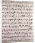Handwritten sheet music by Anonymous