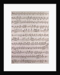 Handwritten sheet music by Anonymous