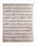Handwritten sheet music by Anonymous