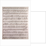 Handwritten sheet music by Anonymous