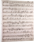 Handwritten sheet music, grazioso by Anonymous