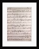 Handwritten sheet music, grazioso by Anonymous