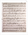 Handwritten sheet music, grazioso by Anonymous