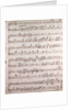Handwritten sheet music, grazioso by Anonymous