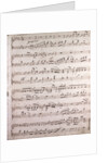 Handwritten sheet music, grazioso by Anonymous
