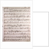 Handwritten sheet music, grazioso by Anonymous