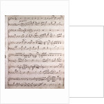 Handwritten sheet music, grazioso by Anonymous