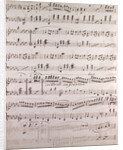 Handwritten sheet music by Anonymous