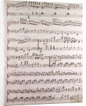 Handwritten sheet music by Anonymous
