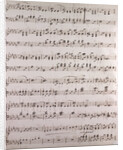 Handwritten sheet music by Anonymous